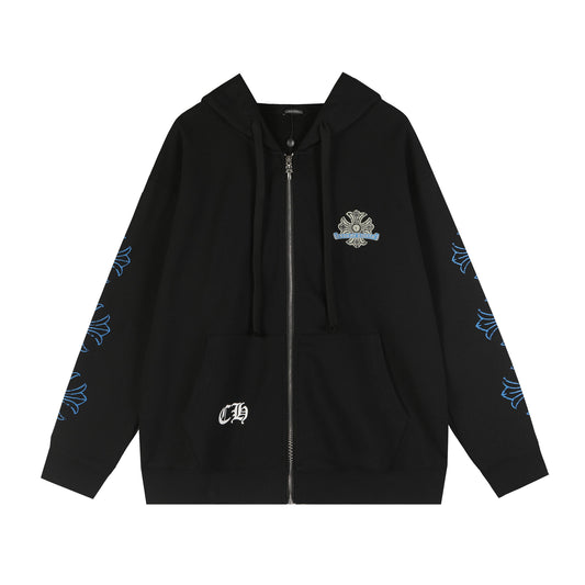 Chrome Hearts New Zip Up Hoodie -TQ72