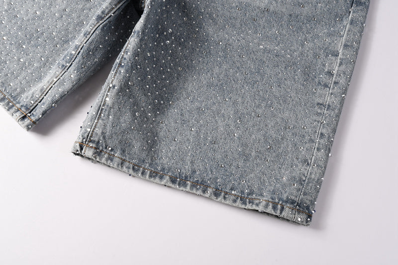 VELCEN Purple Brand Denim Shorts #5096