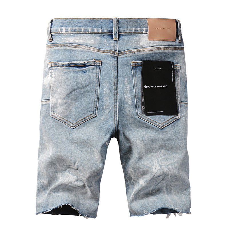 VELCEN Purple Brand Denim Shorts #5091