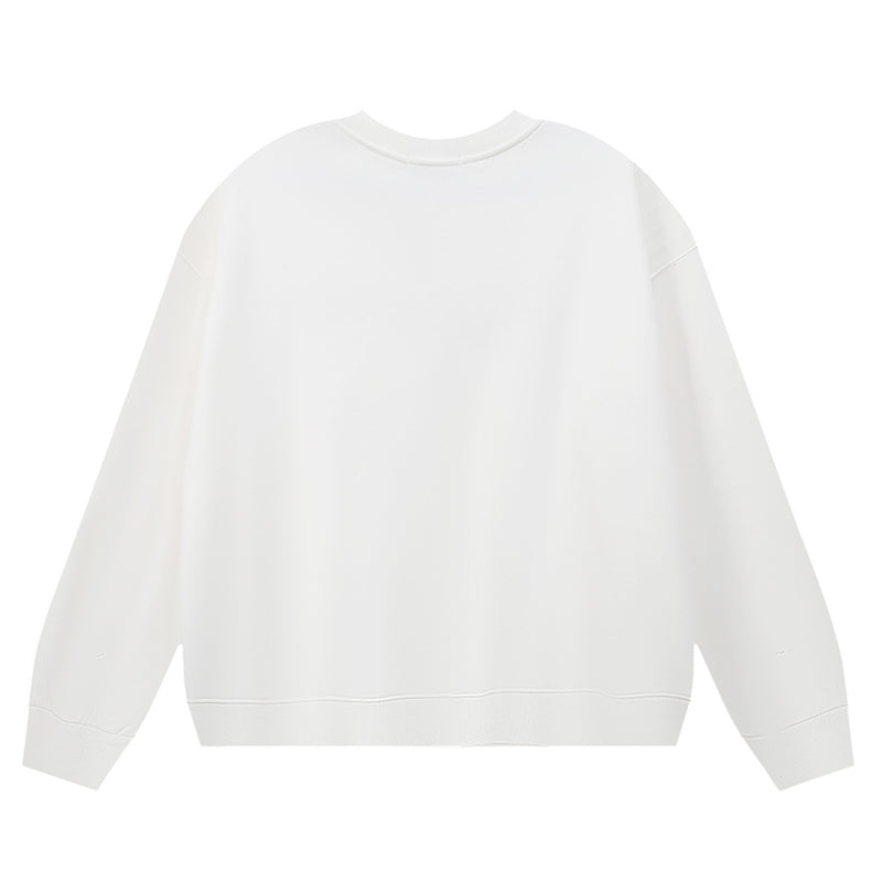VELCEN Purple Brand Logo Printed Sweatshirts