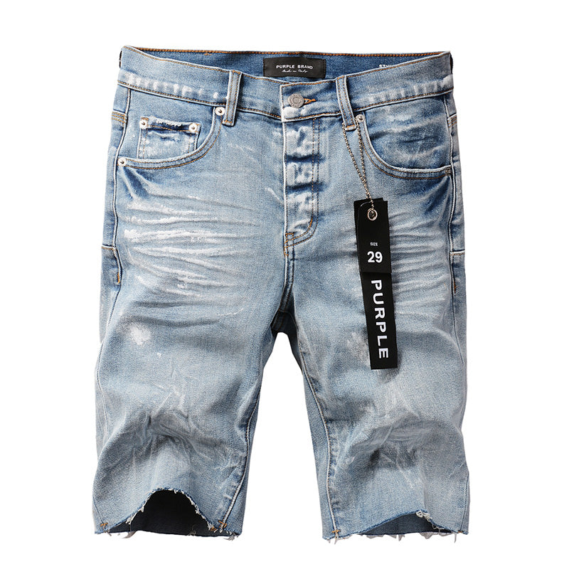 VELCEN Purple Brand Denim Shorts #5091