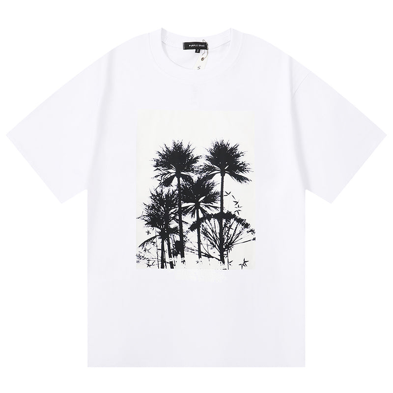 VELCEN Purple Brand Fashion T-Shirt