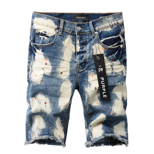 VELCEN Purple Brand Denim Shorts #5059