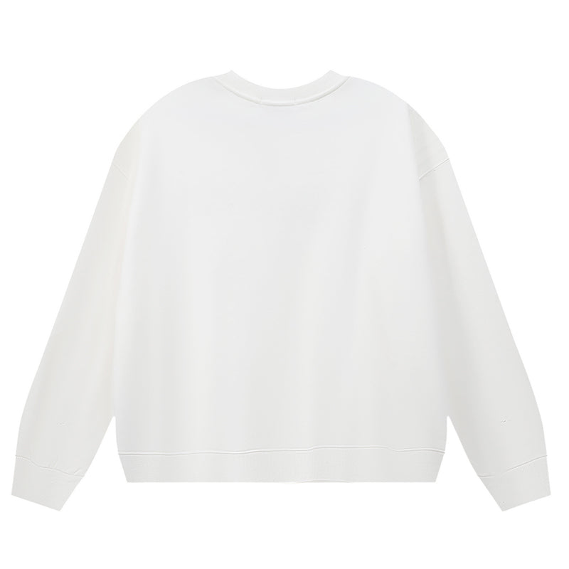VELCEN Purple Brand Logo Printed Sweatshirts