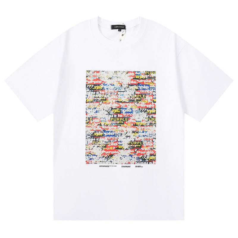 VELCEN Purple Brand Fashion T-Shirt