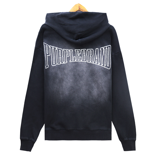 VELCEN Purple Brand Logo Printed Hoodies