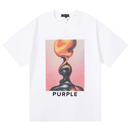 VELCEN Purple Brand Fashion T-Shirt