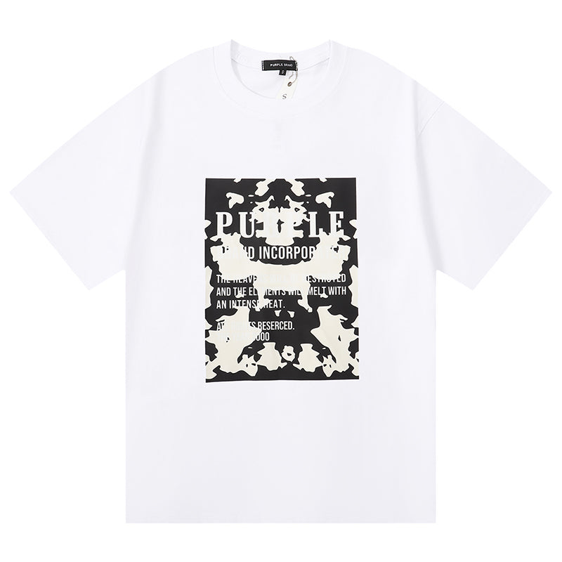 VELCEN Purple Brand Fashion T-Shirt