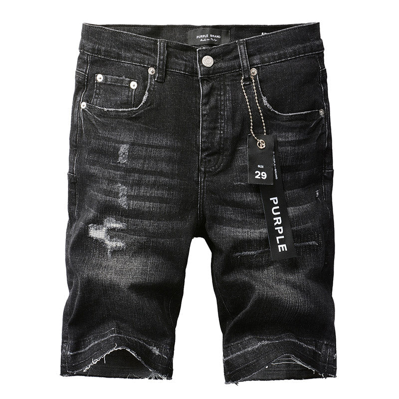 VELCEN Purple Brand Denim Shorts #5083