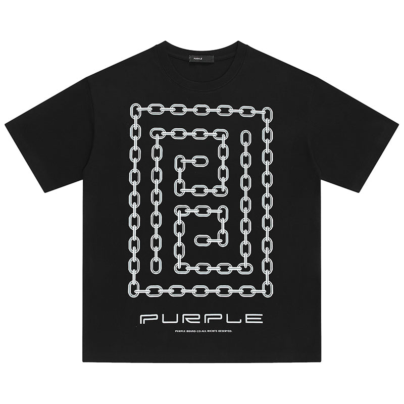VELCEN Purple Brand Fashion T-Shirt