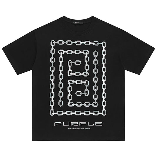 VELCEN Purple Brand Fashion T-Shirt