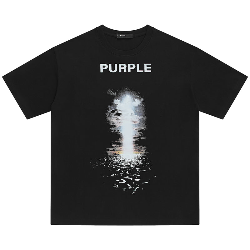 VELCEN Purple Brand Fashion T-Shirt