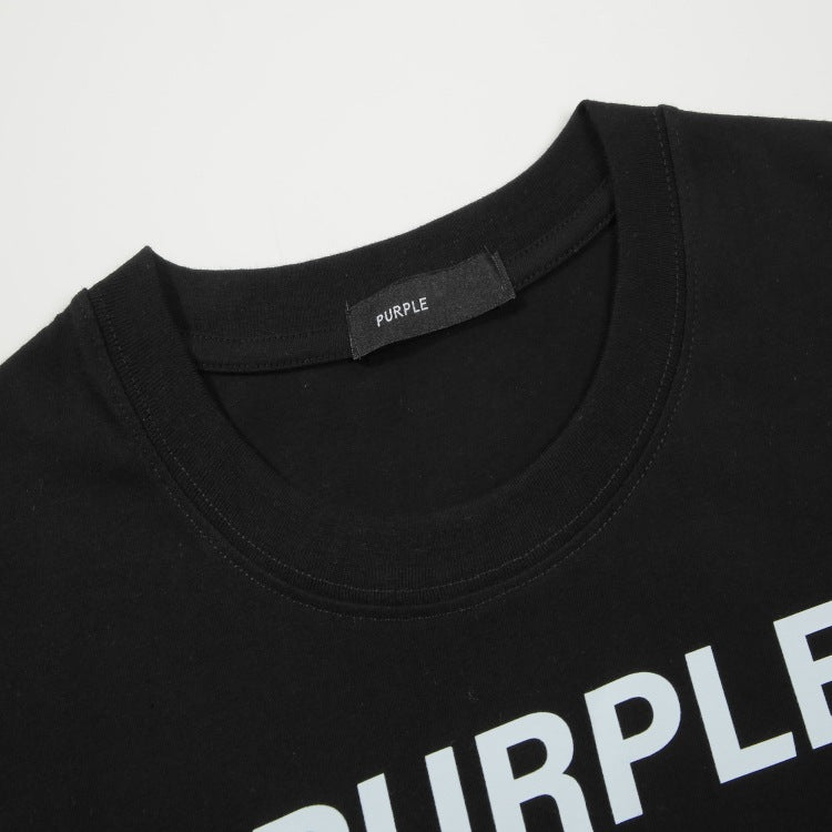 VELCEN Purple Brand Fashion T-Shirt
