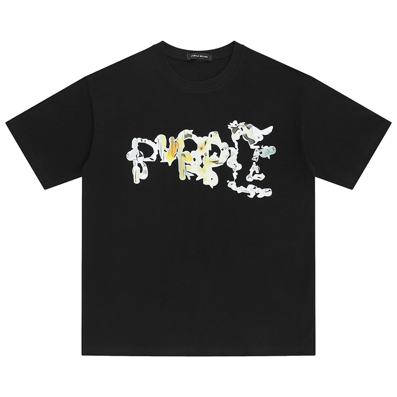 VELCEN Purple Brand Fashion T-Shirt
