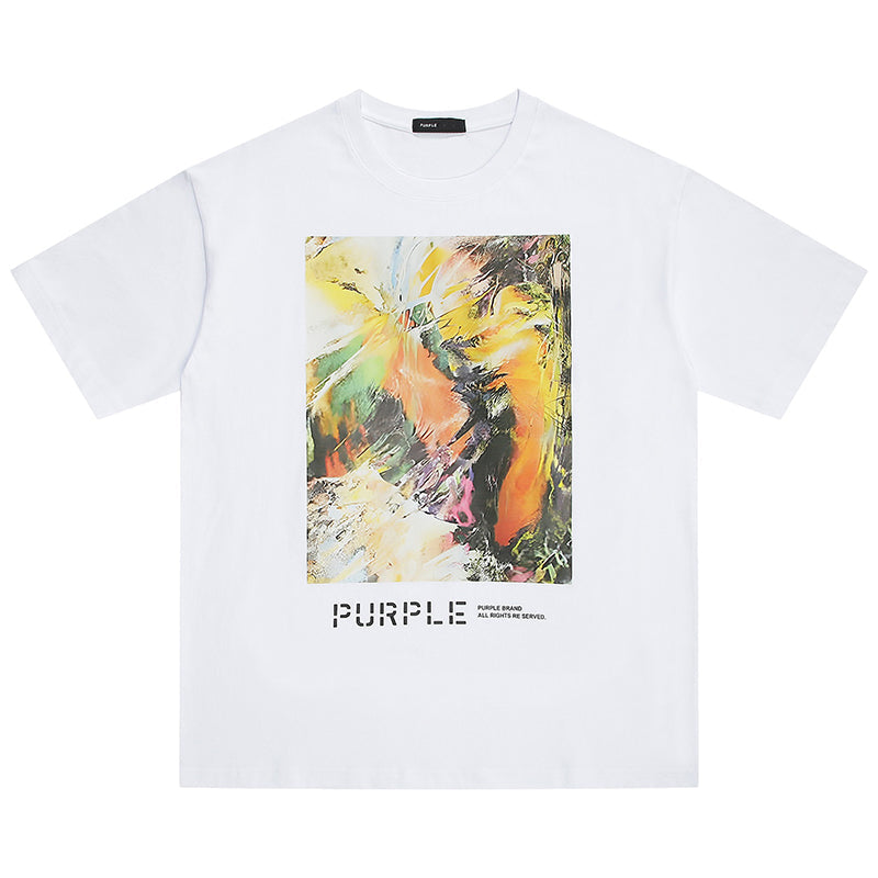 VELCEN Purple Brand Fashion T-Shirt