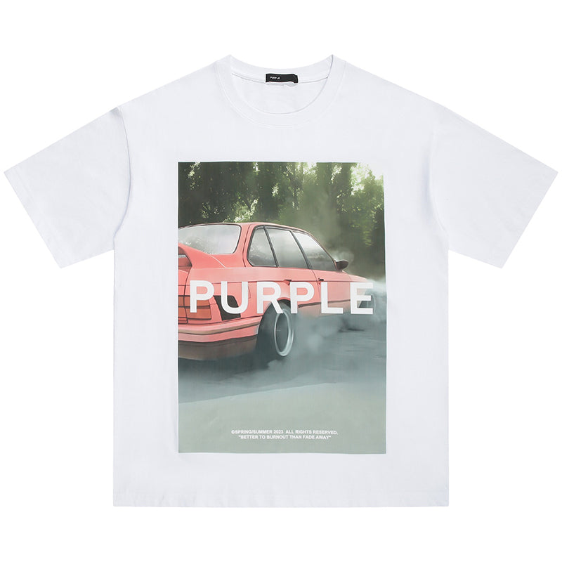 VELCEN Purple Brand Fashion T-Shirt