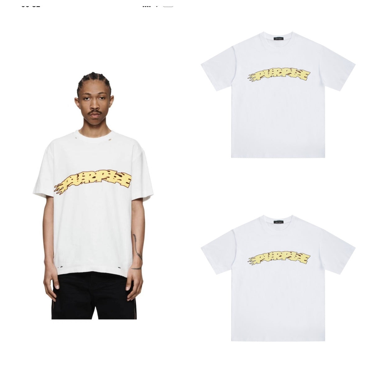 VELCEN Purple Brand Fashion T-Shirt
