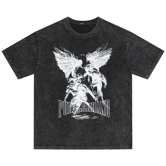 VELCEN Purple Brand Fashion T-Shirt