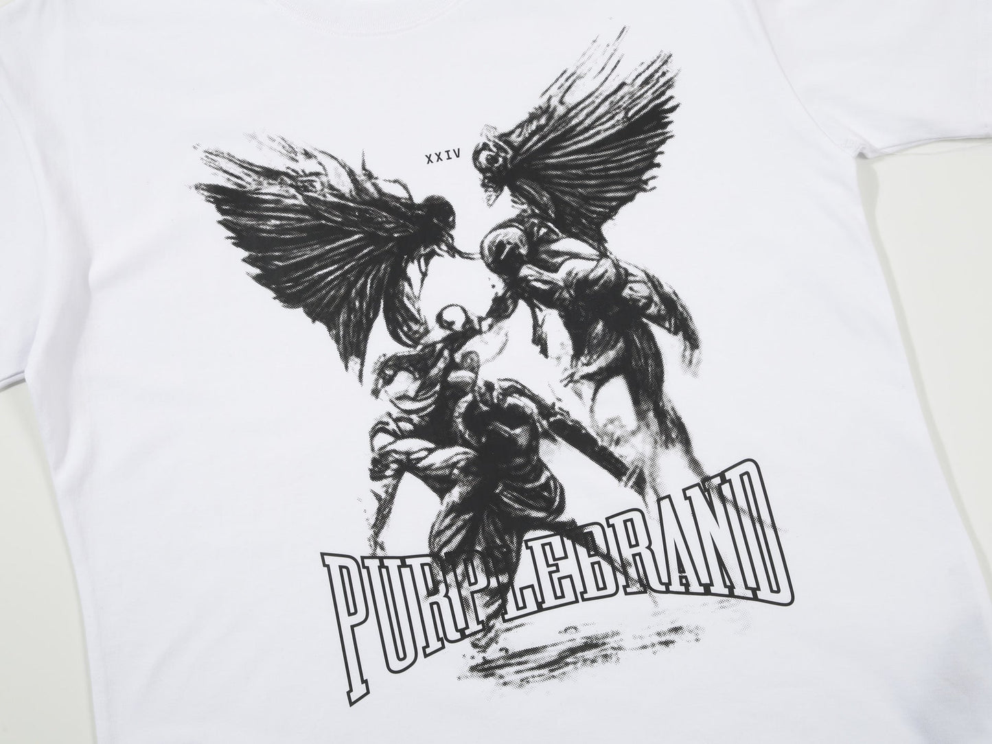 VELCEN Purple Brand Fashion T-Shirt