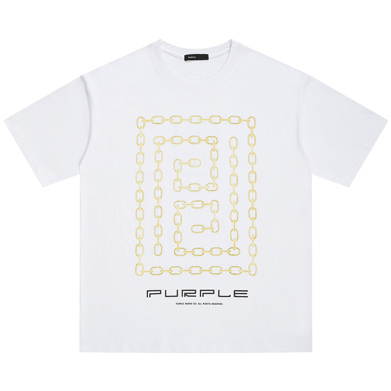 VELCEN Purple Brand Fashion T-Shirt
