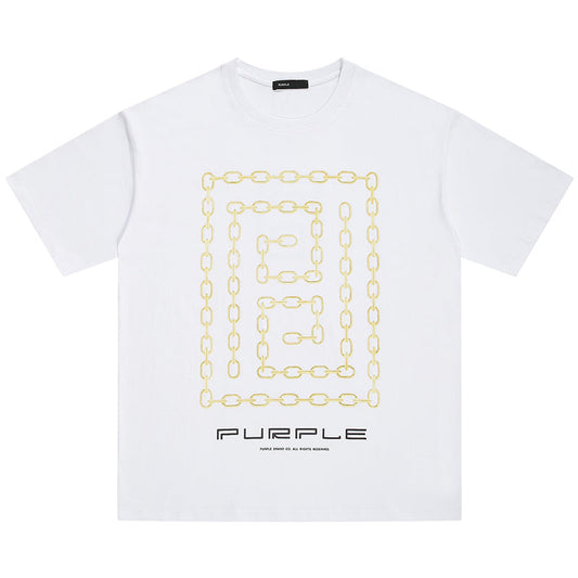 VELCEN Purple Brand Fashion T-Shirt