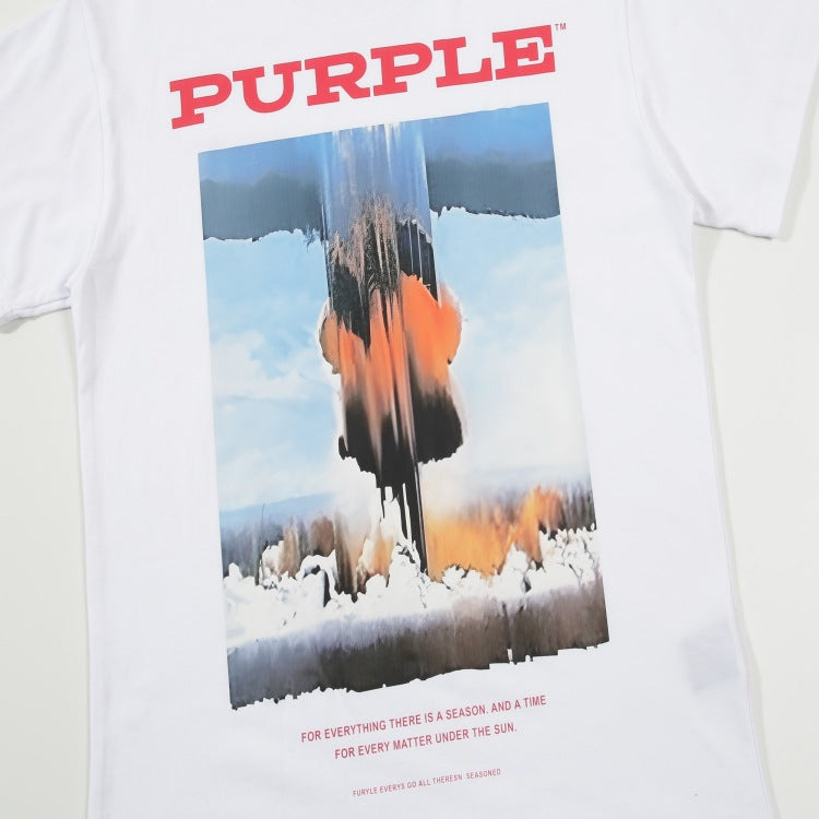 VELCEN Purple Brand Fashion T-Shirt