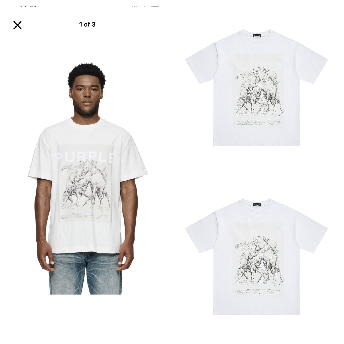 VELCEN Purple Brand Fashion T-Shirt
