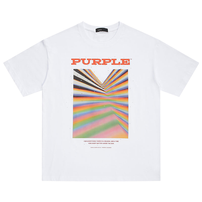 VELCEN Purple Brand Fashion T-Shirt