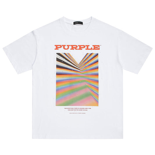 VELCEN Purple Brand Fashion T-Shirt