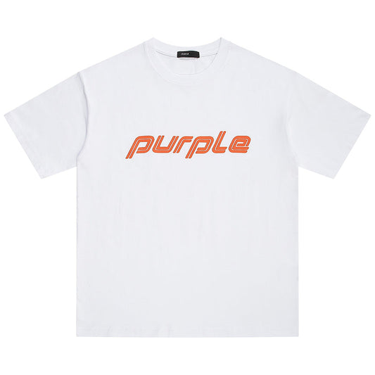 VELCEN Purple Brand Fashion T-Shirt