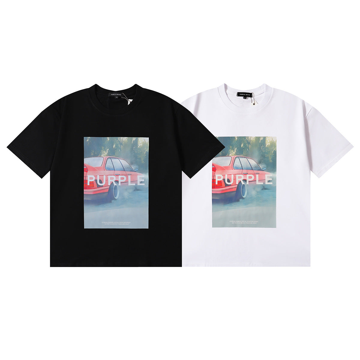 VELCEN Purple Brand Fashion T-Shirt