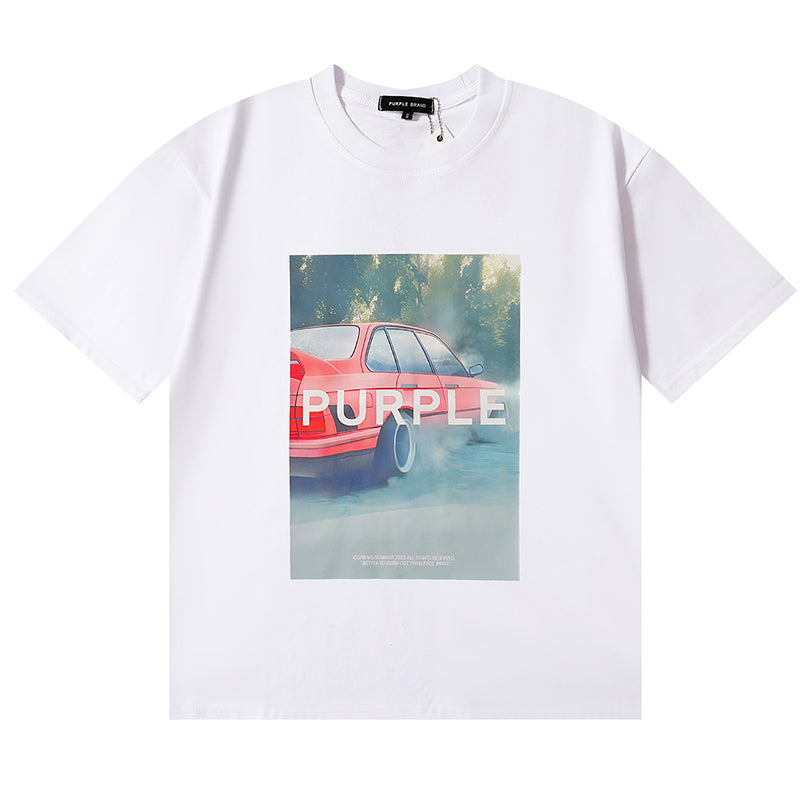 VELCEN Purple Brand Fashion T-Shirt