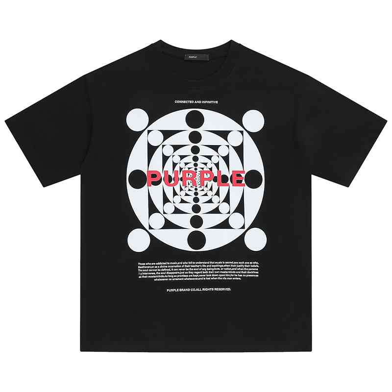 VELCEN Purple Brand Fashion T-Shirt