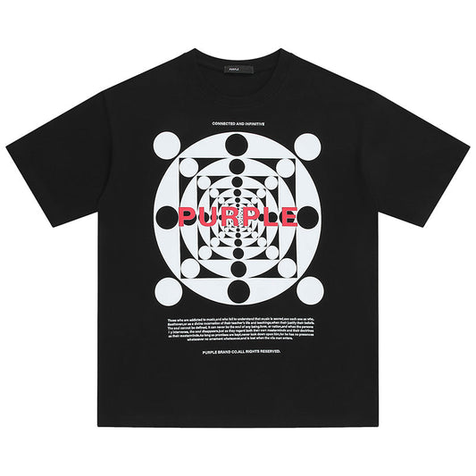 VELCEN Purple Brand Fashion T-Shirt