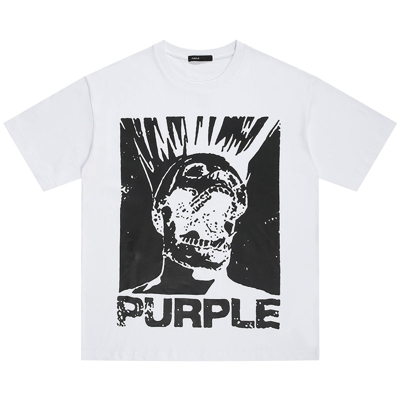 VELCEN Purple Brand Fashion T-Shirt