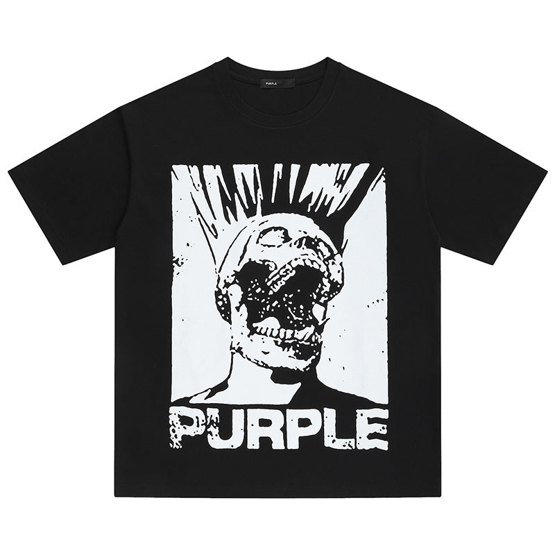 VELCEN Purple Brand Fashion T-Shirt