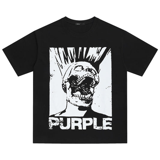 VELCEN Purple Brand Fashion T-Shirt
