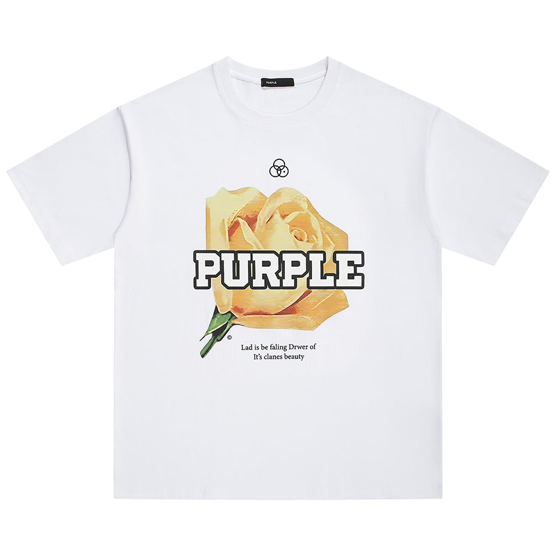 VELCEN Purple Brand Fashion T-Shirt