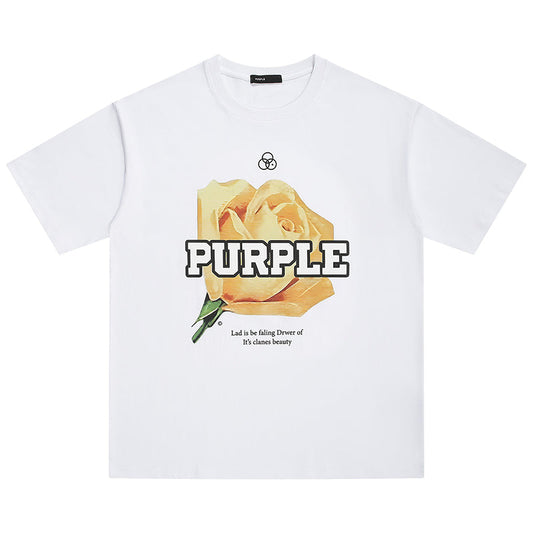 VELCEN Purple Brand Fashion T-Shirt