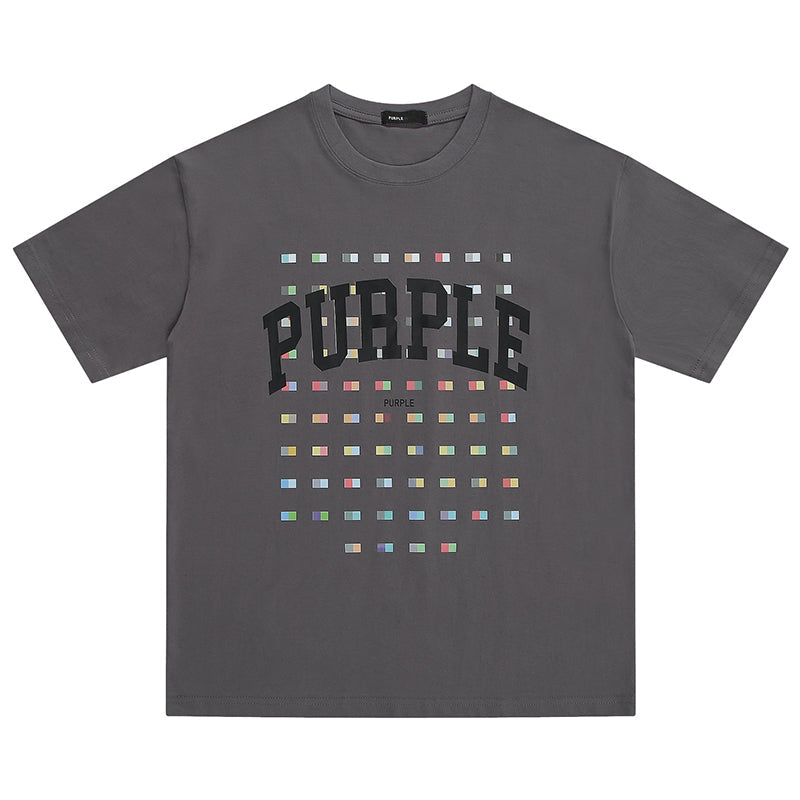 VELCEN Purple Brand Fashion T-Shirt