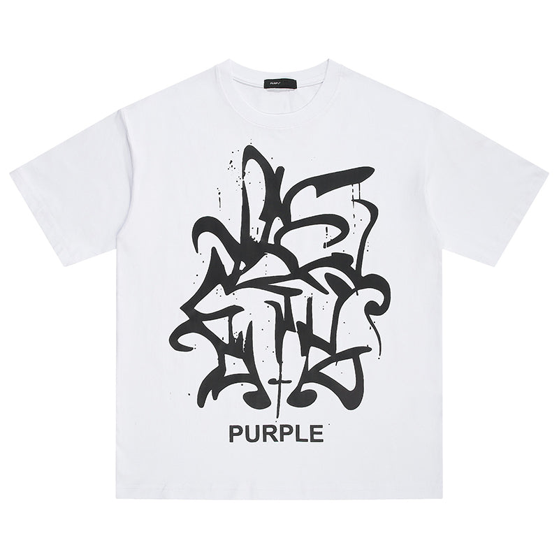 VELCEN Purple Brand Fashion T-Shirt