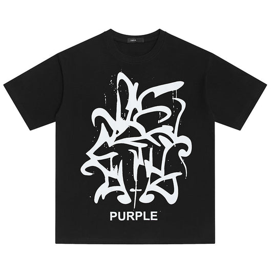 VELCEN Purple Brand Fashion T-Shirt
