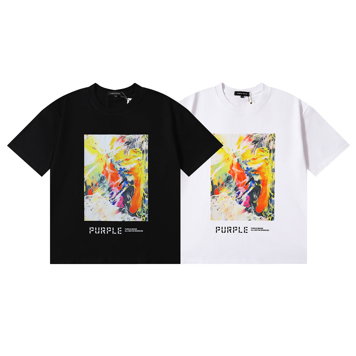 VELCEN Purple Brand Fashion T-Shirt