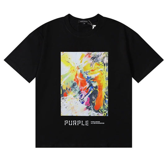 VELCEN Purple Brand Fashion T-Shirt