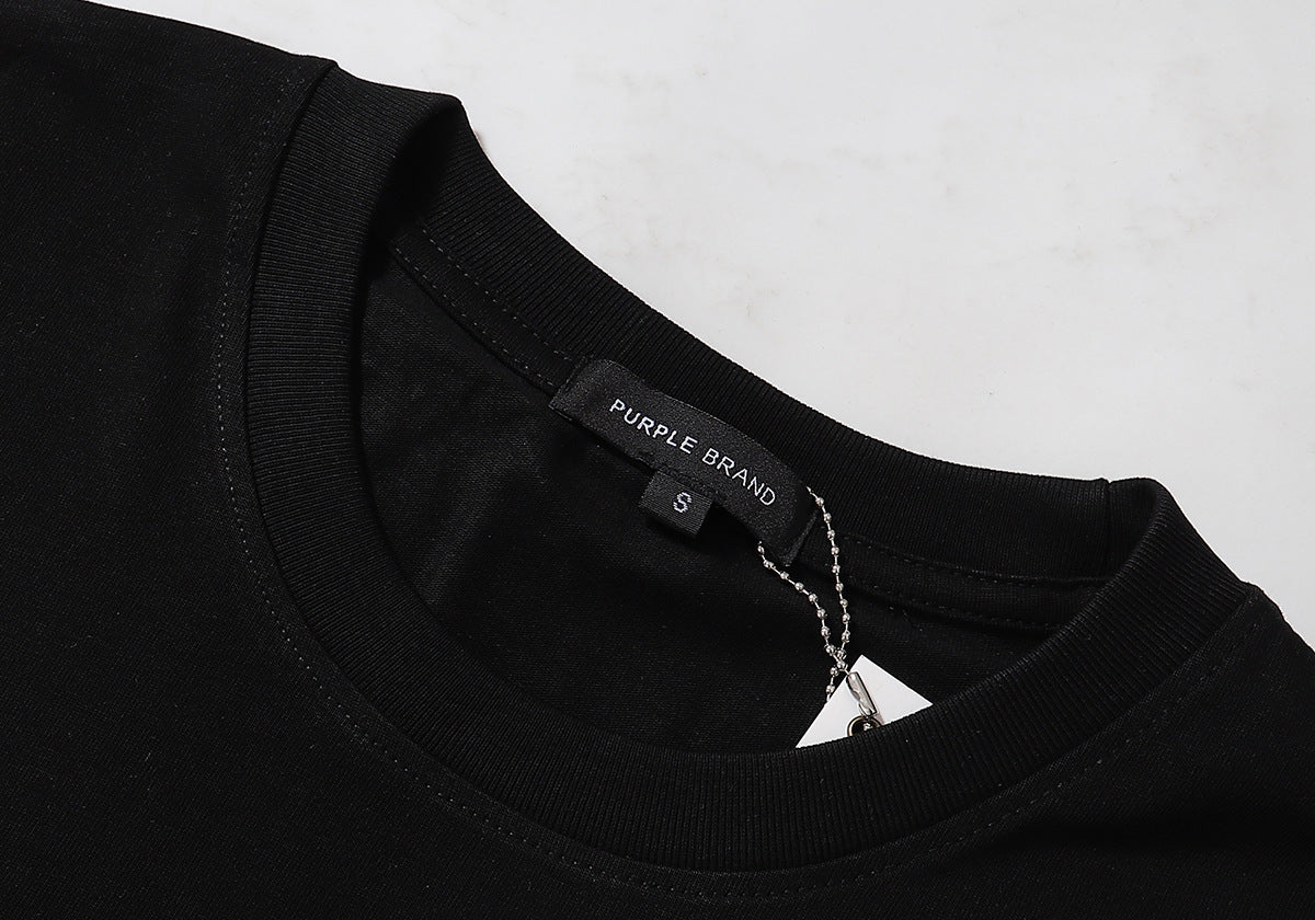 VELCEN Purple Brand Fashion T-Shirt