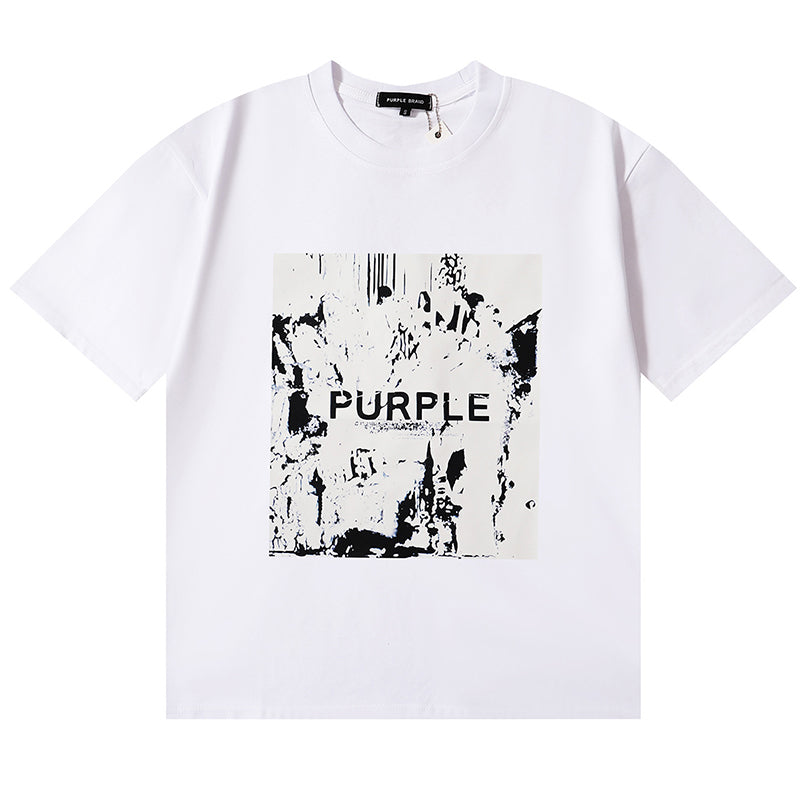 VELCEN Purple Brand Fashion T-Shirt
