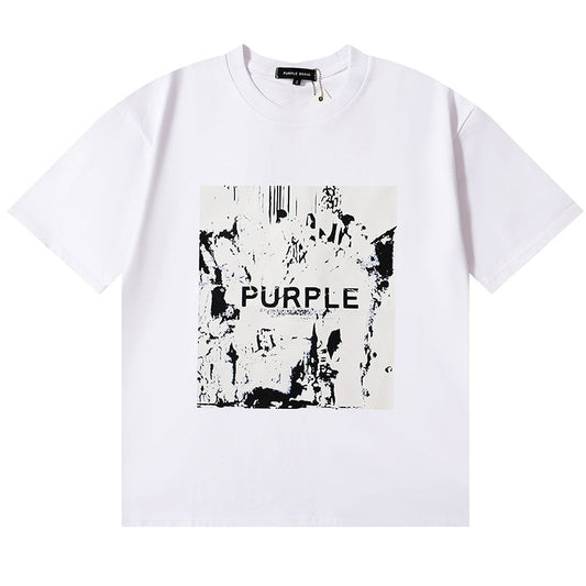 VELCEN Purple Brand Fashion T-Shirt