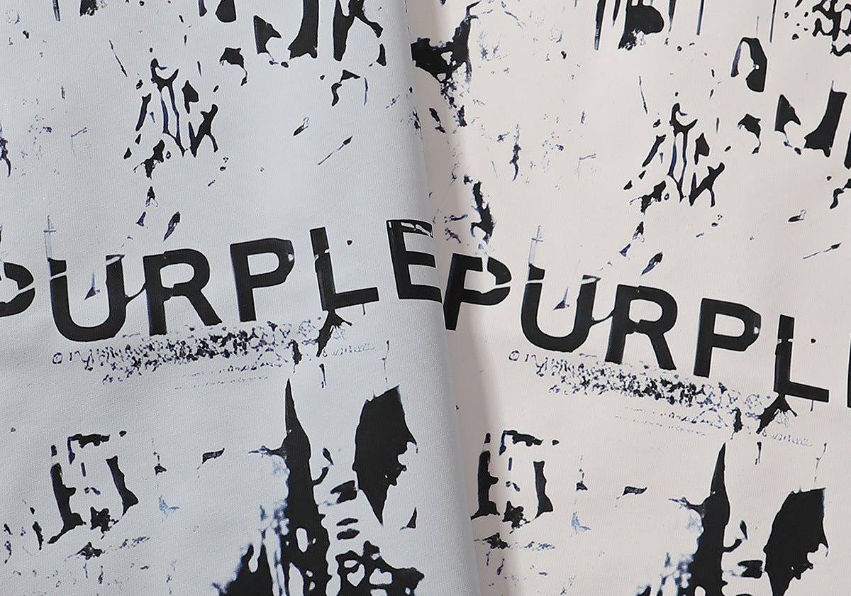 VELCEN Purple Brand Fashion T-Shirt