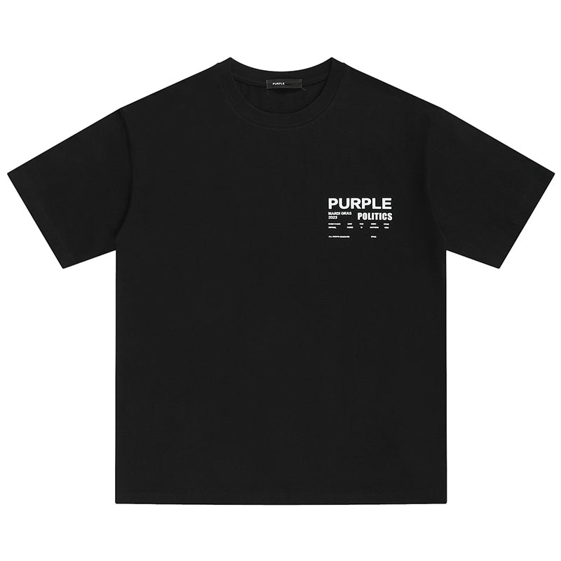 VELCEN Purple Brand Fashion T-Shirt