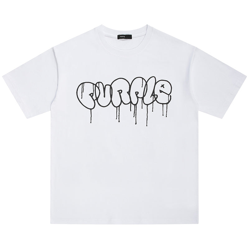 VELCEN Purple Brand Fashion T-Shirt